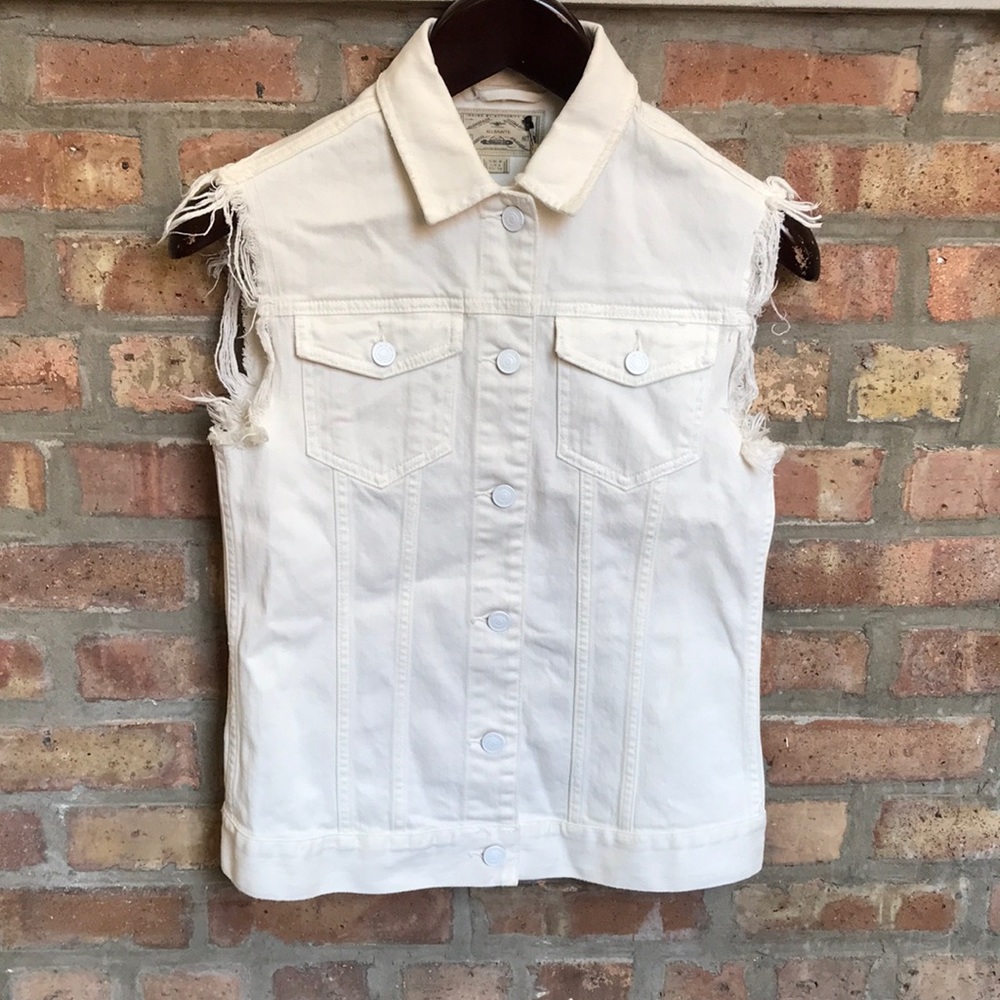 AllSaints Coledenim Gilet sleeveless denim vest